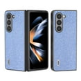 thumbnail image 1 of for Samsung Galaxy Z Fold 3 Bling Case, Samsung Galaxy Z Fold 3 Phone Case Glitter Hybrid Case [Hard PC + PU Leather] Rugged Case Slim Shockproof Protective Phone Cover,Blue, 1 of 5