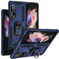 thumbnail image 1 of Samsung Galaxy Z Fold 3 Case, Allytech 360 Degree Rotating Kickstand Ring Holder Compatible with Magnetic Car Mount Heavy Duty Shock Absorption Back Cover Case for Samsung Galaxy Z Fold 3,Blue, 1 of 6
