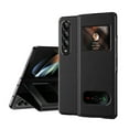 thumbnail image 1 of for Samsung Galaxy Z Fold 3 Case,Leather Cover Slim Clear Window View Shockproof Thin Cover with Kickstand Anti-Scratch Protective Phone Case Compatible with Samsung Galaxy Z Fold 3, Black#1, 1 of 7
