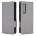 thumbnail image 1 of for Samsung Galaxy Z Fold 3 Wallet Case with RFID Blocking Credit Card Holder, Lichee Patterned Luxury PU Leather Folio Flip Kickstand Protective Shockproof Cover Women Men Phone Case,Gray, 1 of 10