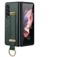 thumbnail image 1 of for Samsung Galaxy Z Fold 4 5G Case, Premium PU Leather Wristband Portable Case, Durable Minimalist Ultra Thin Slim Cover Protective Phone Case Compatible with Galaxy Z Fold 4 2022, Darkgreen, 1 of 6