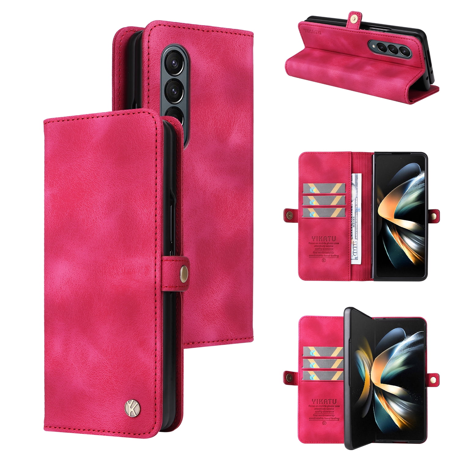 MOJIA Case For Honor 200, Premium PU Leather Wallet Case Flip Phone - View #2