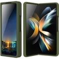 thumbnail image 1 of for Samsung Galaxy Z Fold 4 5g Case, Galaxy Z Fold 4 7.6 Liquid Silicone Case Dual Layer Hybrid Hard PC Soft Silicone Slim Fit Shockproof Protective Phone Case, Dark Green, 1 of 8