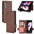 thumbnail image 1 of for Samsung Galaxy Z Fold 4 Case, Classic Design PU Leather Wallet Magnetic Closure Flip Case with Kickstand Card Holder Slot Shockproof Protective Cover for Samsung Galaxy Z Fold 4 5G - Brown, 1 of 5