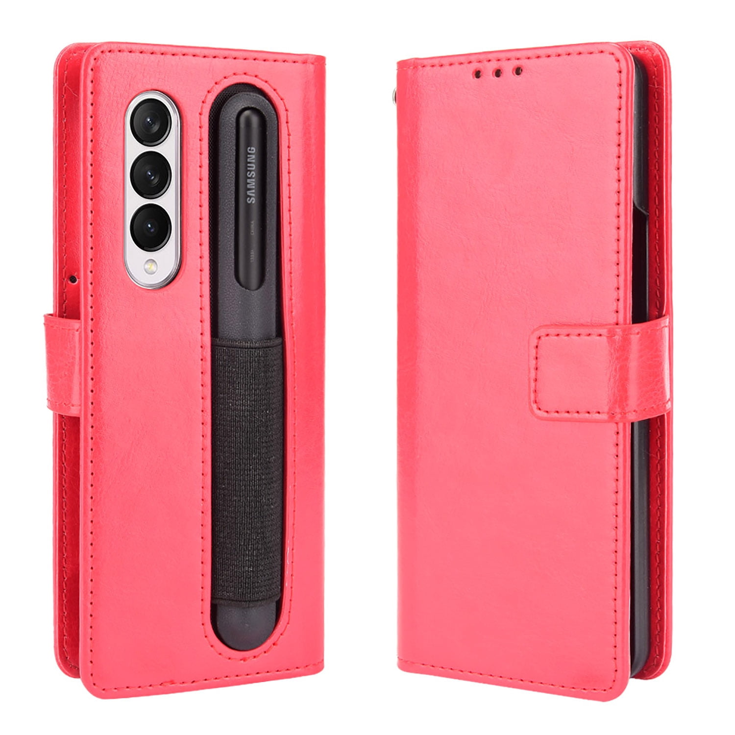 for Samsung Galaxy Z Fold 4 Case, Galaxy Z Fold 4 Wallet Case with S ...