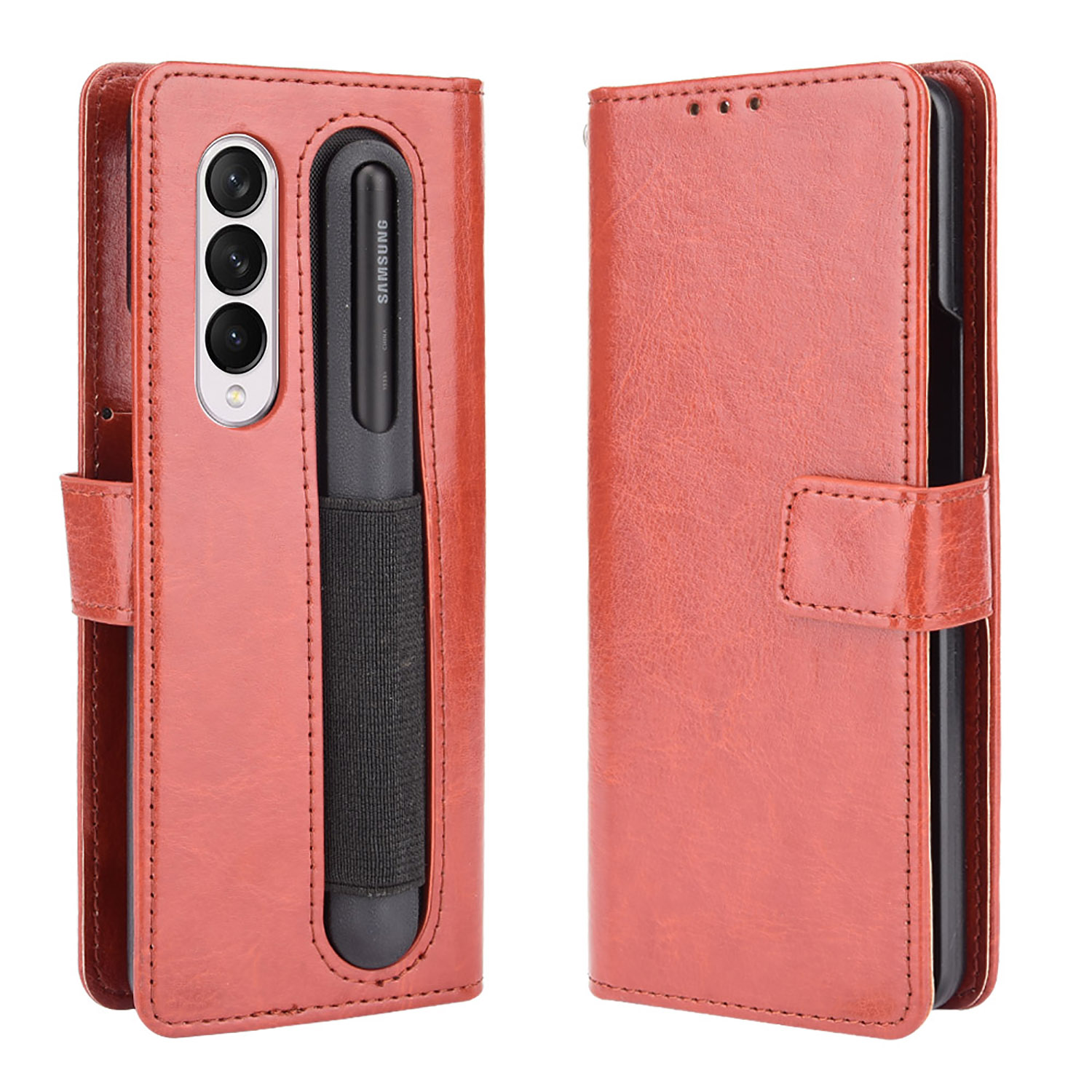 for Samsung Galaxy Z Fold 4 Case, Galaxy Z Fold 4 Wallet Case with S ...