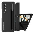 thumbnail image 1 of for Samsung Galaxy Z Fold 4 Case, Hinge Coverage Protective Case with Built-in Magnetic Kickstand PC Shockproof Cover for Samsung Galaxy Z Fold 4 5G 2022 (with S-Pen),Black, 1 of 7