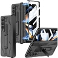 thumbnail image 1 of for Samsung Galaxy Z Fold 4 Case with Hinge Protection, Full Coverage Built in Screen Protector Shockproof PC Cover Kickstand Protective Phone Case for Z Fold 4 2022 - Black, 1 of 7