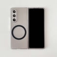 thumbnail image 1 of for Samsung Galaxy Z Fold 4 Magnetic Case [Support Wireless Charging] Slim Lightweight Matte Skin-Feel Hard Back Protective Case, Military Grade Drop Proof Cover, Shockproof Phone Case, Gray, 1 of 8