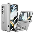 thumbnail image 1 of for Samsung Galaxy Z Fold 4 Magnetic Hinge Protection Case with S Pen Holder, Built-in Glass with Magnetic Stand All-Inclusive Fashion Business Matte Cover for Samsung Galaxy Z Fold 4 5G, Silver, 1 of 7