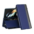 thumbnail image 1 of for Samsung Galaxy Z Fold 4 PU Leather PC Case, Luxury Shockproof Protective Kickstand Magnetic Ultra Slim with S Pen Holder & Free S Pen Case Cover for Samsung Galaxy Z Fold 4, Blue, 1 of 9