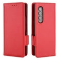 thumbnail image 1 of for Samsung Galaxy Z Fold 4 Wallet Case with RFID Blocking Credit Card Holder, Lichee Patterned Luxury PU Leather Folio Flip Kickstand Protective Shockproof Cover Women Men Phone Case,Red, 1 of 1