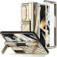 thumbnail image 1 of for Samsung Galaxy Z Fold 5 4 5G Case Built-in Screen Protector & Kickstand,Full Hinge & Camera Protection with S Pen & Holder,Heavy Duty Shockproof Fold5 Luxury Cases Cover (Gold,Z Fold 4), 1 of 16