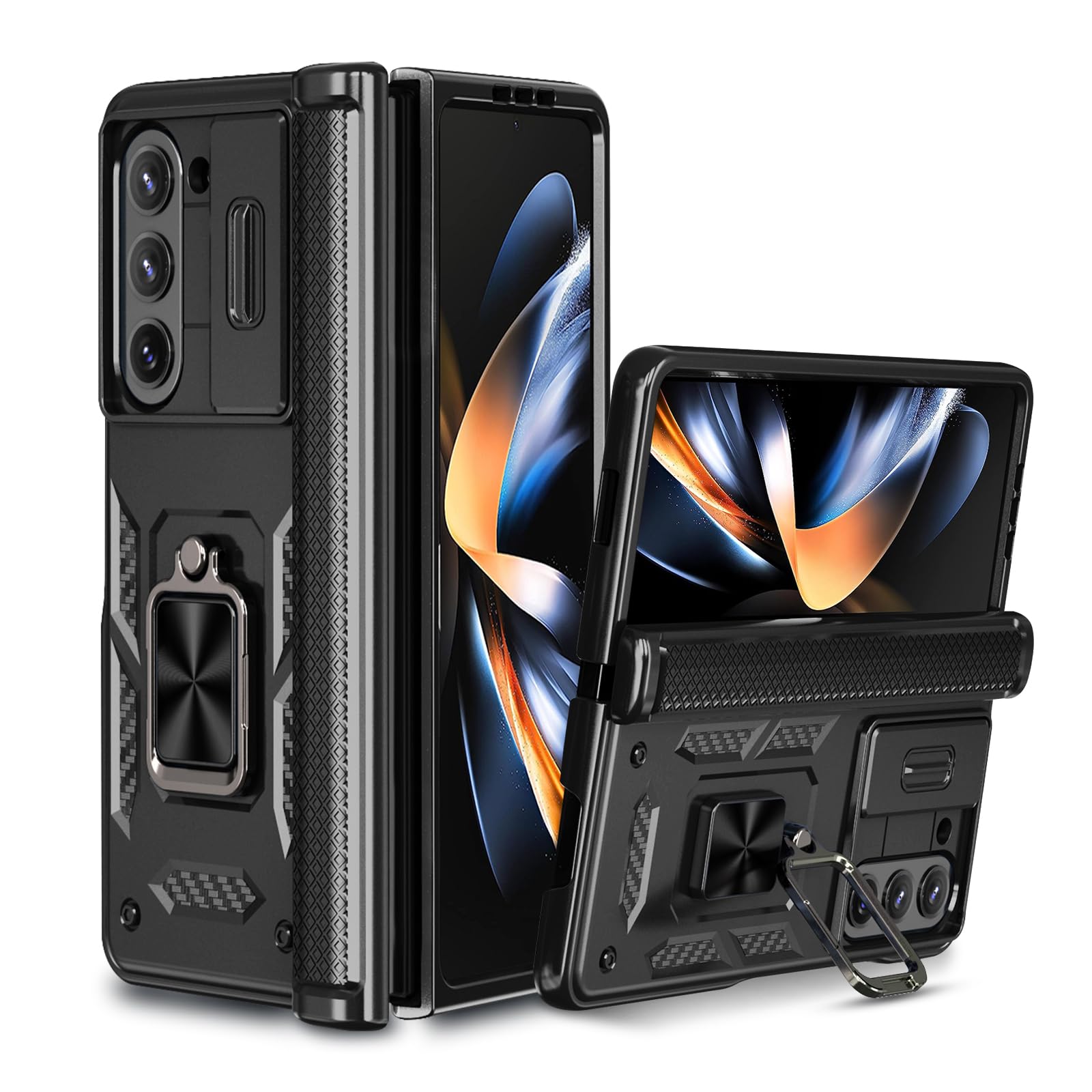 for Samsung Galaxy Z Fold 5 5G Case with Hinge Protection,Slide Camera
