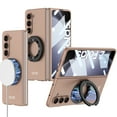 thumbnail image 1 of for Samsung Galaxy Z Fold 5 5G Case with Magnetic Ring Holder, Z Fold 5 Magnetic Case Compatible with Magsafe Built in Screen Protector Thin Hard PC Protective Cover Case for Z Fold 5, Gold, 1 of 8