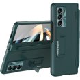 thumbnail image 1 of for Samsung Galaxy Z Fold 5 5G Case with Screen Protector, S Pen Slot & Stylus Hinge Design Fine Leather Protective Phone Case with Kickstand Casefor Galaxy Z Fold5, Green, 1 of 9