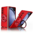 thumbnail image 1 of for Samsung Galaxy Z Fold 5 5G Folding Case, Magnetic 360 Rotating Ring Kickstand Frosted Hard PC Folding Case with Wireless Charging Compatibility for Samsung Galaxy Z Fold 5 5G, Red, 1 of 11