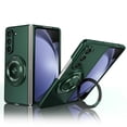 thumbnail image 1 of for Samsung Galaxy Z Fold 5 5G Folding Case, Magnetic 360 Rotating Ring Kickstand Frosted Hard PC Folding Case with Wireless Charging Compatibility for Samsung Galaxy Z Fold 5 5G, Darkgreen, 1 of 11