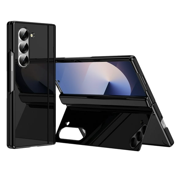 for Samsung Galaxy Z Fold 5 Case with Flip Stand, Heavy Duty Rugged Protective Phone Case with Built-in Screen Protector & Hinge Protection Shockproof Cover for Samsung Galaxy Z Fold 5, Black