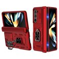 thumbnail image 1 of for Samsung Galaxy Z Fold 5 Case [Heavy Duty Protective][Camera Lens Cover][Hinge Protection][360°Ring Magnetic Kickstand] Rugged Shockproof 360 Full Protective Phone Cover,Red, 1 of 9