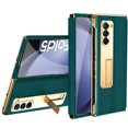 thumbnail image 1 of for Samsung Galaxy Z Fold 5 Case with Kickstand, Full Body Protection Case with Built-in Screen Protector PU Leather Protective Hidden Stand Phone Case for Samsung Galaxy Z Fold 5 5G, Cyan, 1 of 6