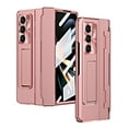 thumbnail image 1 of for Samsung Galaxy Z Fold 5 Case Magnetic Hinge Protection Built-in S Pen Holder with Front Glass Kickstand All-Inclusive PC Shockproof Case Wireless Charging for Samsung Z Fold 5 5G, Rosegold, 1 of 9