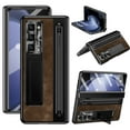 thumbnail image 1 of for Samsung Galaxy Z Fold 5 Case with S Pen Holder & Black Slim Stylus, For Samsung Galaxy Z Fold 5 Phone Case with Hinge Protection Kickstand Screen Protector Retro Leather Protective Case,Coffee, 1 of 1