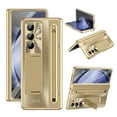 thumbnail image 1 of for Samsung Galaxy Z Fold 5 Case with S Pen Holder and Stylus, Magnetic Hinge Protection Case with Screen Protector Lens Protection Built-in Stand Case for Samsung Galaxy Z Fold 5 5G, Gold, 1 of 8