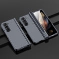 thumbnail image 1 of for Samsung Galaxy Z Fold 5 Case with S Pen Holder, Z Fold 5 5G Case with Hinge Protection [Front Built-in Screen Protector], Slim Hard PC Shockproof Phone Cover for Samsung Galaxy Z Fold 5 - Clear, 1 of 9