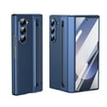 thumbnail image 1 of for Samsung Galaxy Z Fold 5 Case: Support All Magsafe Accessories | Fold 5 New Slim S Pen  Holder & Free Stylus | Hinge Protection, PU Leather Back, Tempered Glass Screen Protector - Blue, 1 of 12
