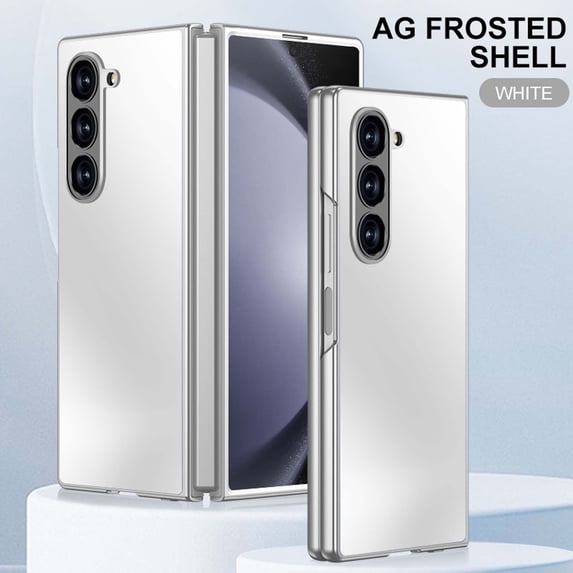 for Samsung Galaxy Z Fold 5 Case, Ultra Slim Fit Samsung Galaxy Z Fold 5 Case, Wireless Charging, Shockproof,Hard PC Anti-Scratches Matte Back Rugged Phone Case Cover,White