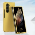 thumbnail image 1 of for Samsung Galaxy Z Fold 5 Matte Liquid Silicone Hard [Lightweight] [Shockproof] [Drop-Proof] [Anti-Scratch] Full Body Rugged Slim Fit Protective Phone Case for Samsung Galaxy Z Fold 5,Yellow, 1 of 9