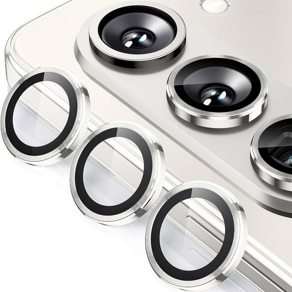 for Samsung Galaxy Z Fold 5 Tempered Glass Camera Lens Protector, Luxury Slim Fit Anti-Scrach Anti-Fingerprint Anti-drop Dust-proof Lens Film for Samsung Galaxy Z Fold 5, Silver