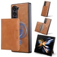 thumbnail image 1 of for Samsung Galaxy Z Fold 5 Wallet Case, Detachable PU Leather Purse Phone Cover with Flip Stand, Support Magnetic Charging, Shockproof Protective Case for Samsung Galaxy Z Fold 5, Brown, 1 of 7