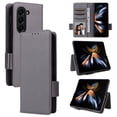 thumbnail image 1 of for Samsung Galaxy Z Fold 5 Wallet Case with RFID Blocking Credit Card Holder, Lichee Patterned Luxury PU Leather Folio Flip Kickstand Protective Shockproof Cover Women Men Phone Case,Gray, 1 of 12