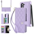 thumbnail image 1 of for Samsung Galaxy Z Fold 5 Wallet Case with S Pen Holder & Crossbody Lanyard & Wrist Strap, Shockproof Flip Kickstand Stylish PU Leather Protective Cover for Samsung Galaxy Z Fold 5, Purple, 1 of 11