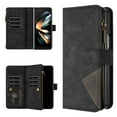 thumbnail image 1 of for Samsung Galaxy Z Fold 5 Wallet Case with Zipper Pocket and Credit Card Slots, Cash Holder, Premium PU Leather Magnetic Clasp Full Body Protection Cover for Samsung Galaxy Z Fold 5, Black, 1 of 8