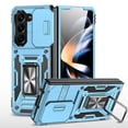 thumbnail image 1 of for Samsung Galaxy Z Fold 6 5G Case with Kickstand, [Military Grade] Built-in 360° Rotate Ring Kickstand Magnetic Protection Cover Case for Samsung Galaxy Z Fold 6 5G, Lightblue, 1 of 8