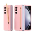 thumbnail image 1 of for Samsung Galaxy Z Fold 6 5G Case with S Pen Slot & S Pen, Luxury Ultra Slim Thin Matte PC Shockproof Protective Phone Case Cover for Samsung Galaxy Fold 6 5G - Pink, 1 of 7
