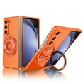 thumbnail image 1 of for Samsung Galaxy Z Fold 6 5G Folding Case, Magnetic 360 Rotating Ring Kickstand Frosted Hard PC Folding Case with Wireless Charging Compatibility for Samsung Galaxy Z Fold 6 5G, Orange, 1 of 11