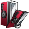 thumbnail image 1 of for Samsung Galaxy Z Fold 6 Case , Hinge Protection Case with Front Screen Protector 360°Ring Magnetic Kickstand Protective Shockproof Case for Samsung Galaxy Z Fold 6,Red, 1 of 16