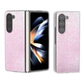 thumbnail image 1 of for Samsung Galaxy Z Fold 6 Glitter Case, Cute Bling Sparkle Sparkly Shiny Soft TPU Silicone Clear Bumper Frame Shockproof Protective Case for Women Girls for Samsung Galaxy Z Fold 6, Pink, 1 of 5