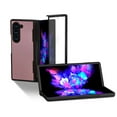 thumbnail image 1 of for Samsung Galaxy Z Fold 6 with Hinge Protection + Pen Holder, Stylish Litchi Pattern PU Leather +PC Folding Case with Screen Protector for Samsung Galaxy Z Fold 6, Pink, 1 of 7