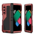 thumbnail image 1 of for Samsung Galaxy Z Fold 6 Metal Case with S Pen Holder, Military Rugged Heavy Duty Z Fold 6 Case Built in Screen Protector Full-Body Drop Protection Kickstand Phone Case for Z Fold 6, Red, 1 of 1