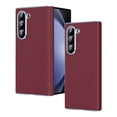 thumbnail image 1 of Samsung Galaxy Z Fold 6 Phone Case, Protective Cover with Color Variety, Smooth Grip, Soft and Sleek Design, Snug Fit, Hard PC&PU Leather,Shockproof Phone Cover,with port protection,Red, 1 of 7