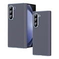 thumbnail image 1 of Samsung Galaxy Z Fold 6 Phone Case, Protective Cover with Color Variety, Smooth Grip, Soft and Sleek Design, Snug Fit, Hard PC&PU Leather,Shockproof Phone Cover,with port protection,Gray, 1 of 7