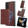thumbnail image 1 of for Samsung Galaxy Z Fold 6 Wallet Case, Detachable PU Leather Purse Phone Cover with Flip Stand, Support Magnetic Charging, Shockproof Protective Case for Samsung Galaxy Z Fold 6, Winered, 1 of 8