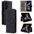 thumbnail image 1 of for Samsung Galaxy Z Fold 6 Wallet Case with RFID Blocking Credit Card Holder, PU Leather Wrist Strap Flip Kickstand Shockproof Cover Women Men for Samsung Galaxy Z Fold 6, Black, 1 of 8