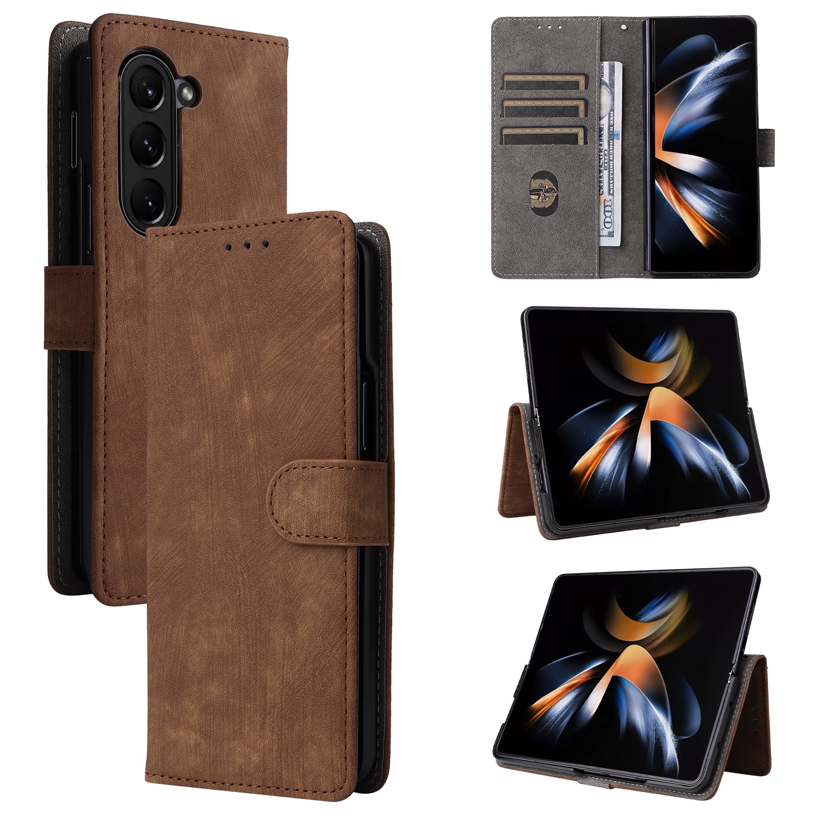 ★DESIGN SKIN★ Galaxy Z Fold 65 Banding Leather Strap Card ☆DESIGN SKIN☆ Galaxy Z Fold 65 Banding Leather Strap Card