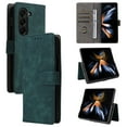 thumbnail image 1 of for Samsung Galaxy Z Fold 6 Wallet Case with RFID Blocking Credit Card Holder, PU Leather Wrist Strap Flip Kickstand Shockproof Cover Women Men for Samsung Galaxy Z Fold 6, Green, 1 of 8